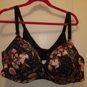 Torrid NWOT Push Up Plunge Floral Bra